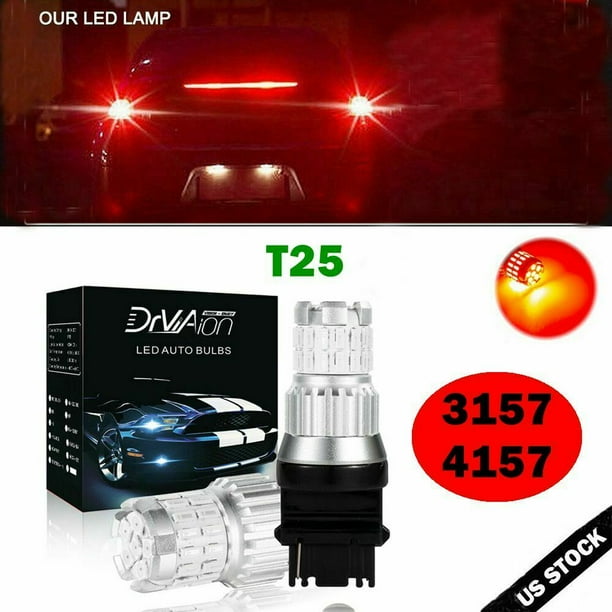 2Pcs 3157 Bright Red LED Strobe Flashing Tail Brake Stop Parking Bulbs Light Kit 2Pcs 3157 Bright Red LED Strobe Flashing Tail Brake Stop Parking Bulbs Light Kit